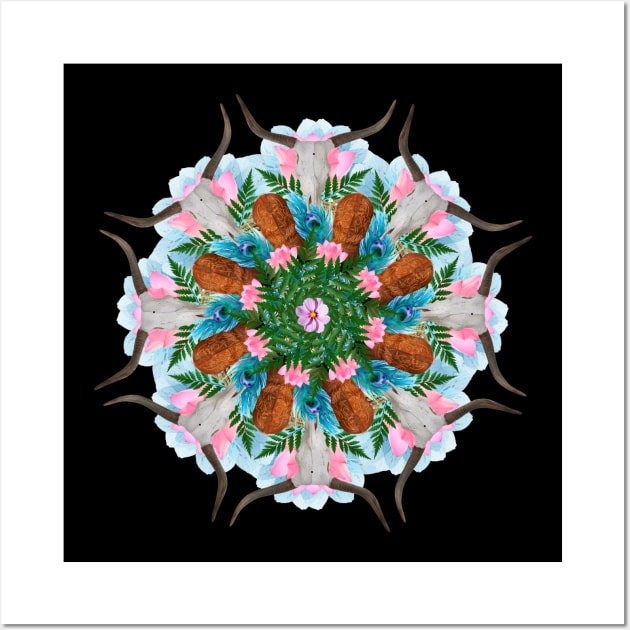 cowboy style mandala Wall Art by burenkaUA